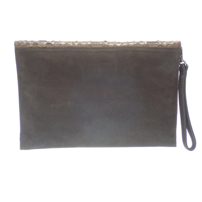 Good condition ◆ Fabiana Filippi clutch bag crocodile embossed leather FABIANA FILIPPI [AFE2] 