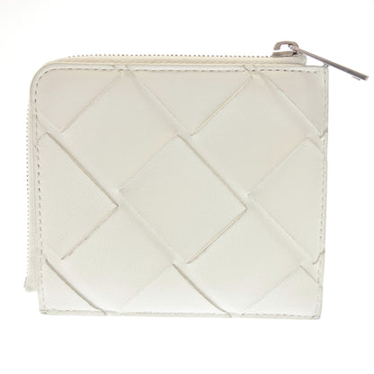 Bottega Veneta Coin Purse Coin Case Maxi Intrecciato Leather White Box BOTTEGA VENETA [AFI18] [Used] 