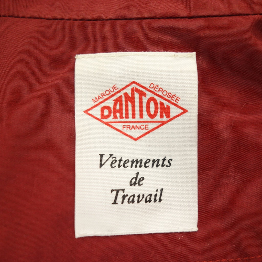 Good condition ◆ Danton Nylon Taffeta Work Coat JD-8449 #14S-WS-001 Men's Red Size 34 DANTON [AFB54] 