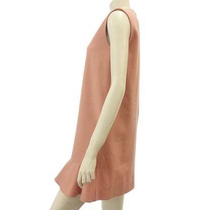 Good condition ◆ Yoko Chan Sleeveless Dress Pearl Ladies Pink Size 38 YCD-520-541 YOKO CHAN [AFB3] 