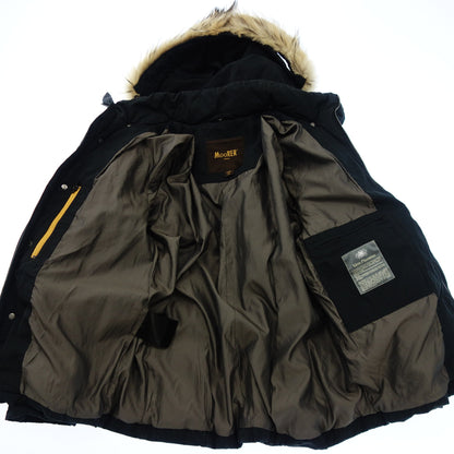 Moorer down jacket with fur men's black S MOORER [AFA21] [Used] 