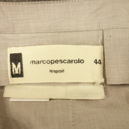 中古◆マルコペスカローロ トラウザーズ ノープリーツ ウールフランネル パンツ メンズ グレー サイズ46 MARCO PESCAROLO【AFB4】