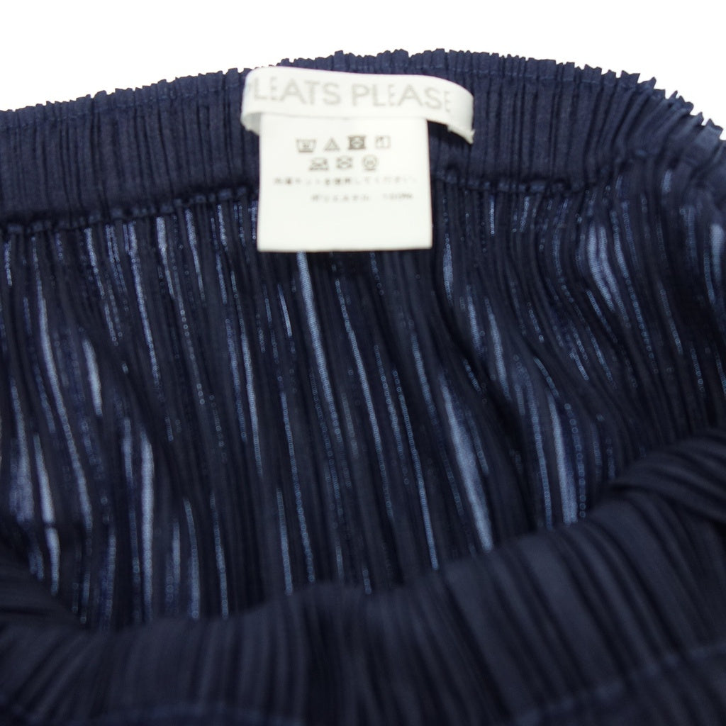 状况良好 ◆ Pleats Please Issey Miyake 裙子 PP55JG908 新款多彩基本款女式海军蓝尺码 2 PLEATS PLEASE ISSEY MIYAKE [AFB33] 