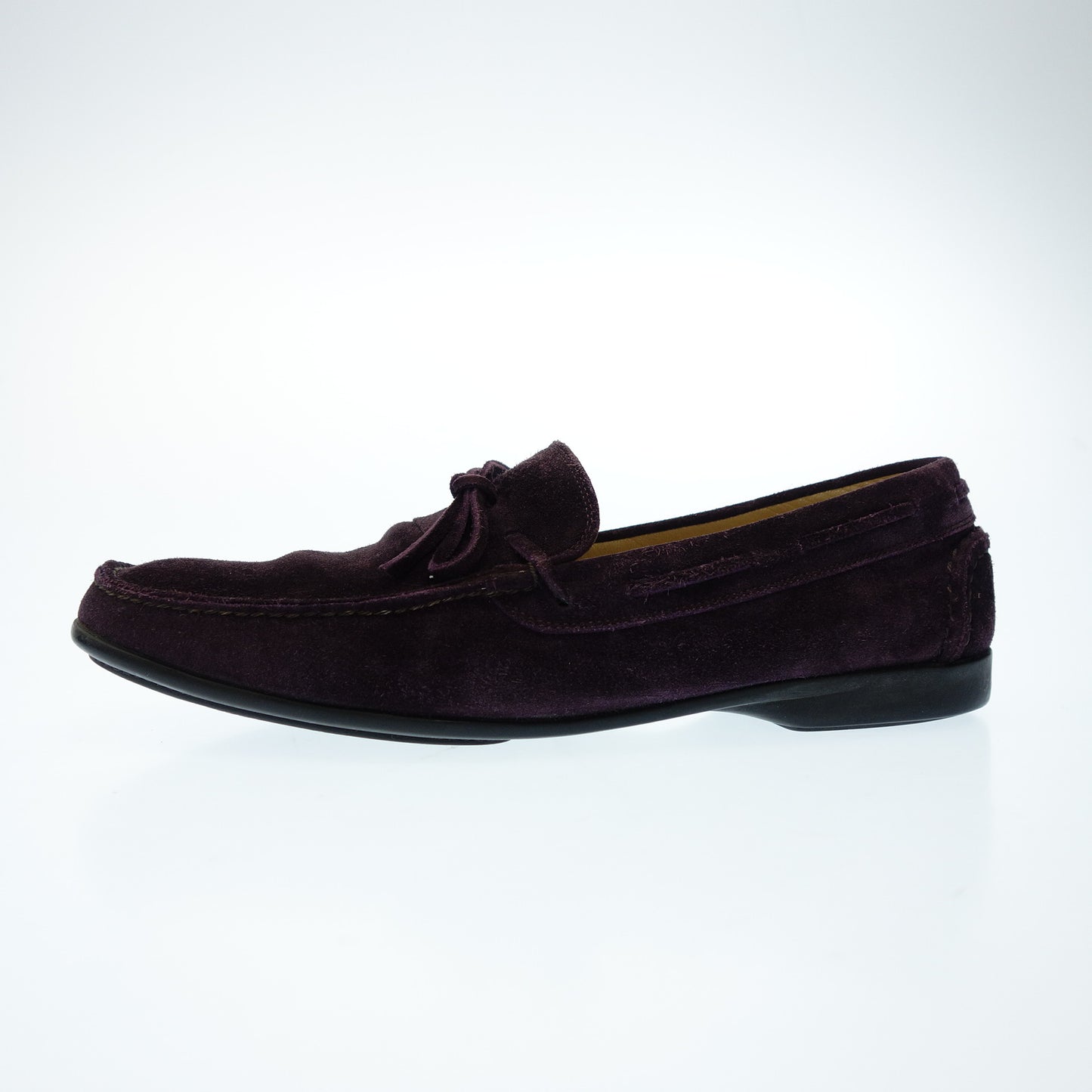 Hermes Leather Loafer Suede Men's 41.5 Purple HERMES [AFD2] [Used] 