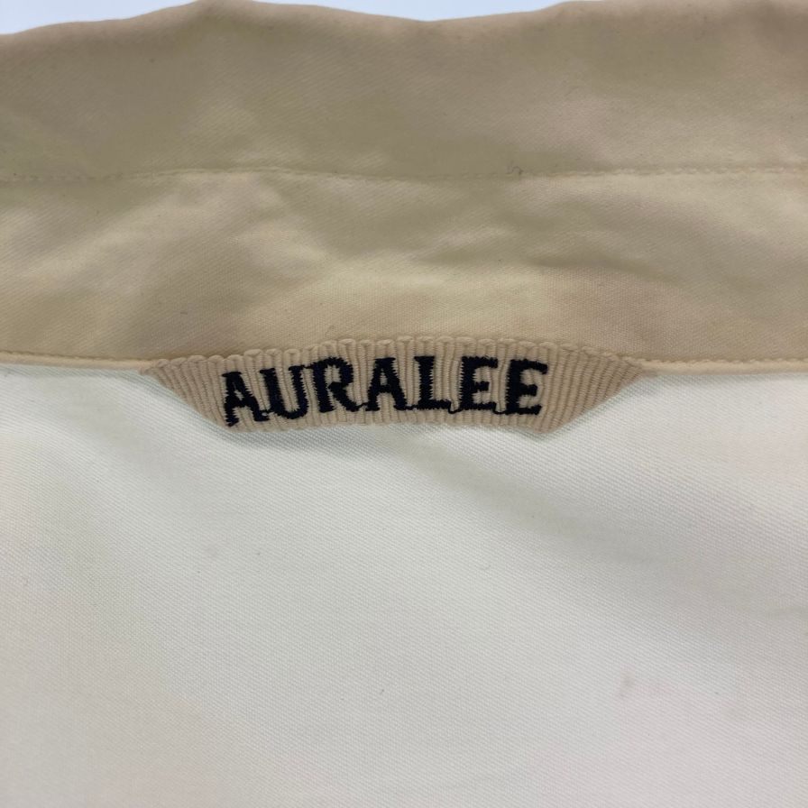 オーラリー シャツ フィンクスツイル 21AW A00S03TN コットン メンズ アイボリー サイズ4 AURALEE FINX TWILL BIG【AFB14】