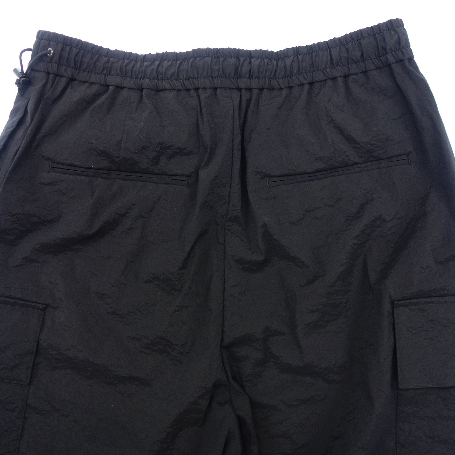 Like new ◆ ATON Half Pants High Stretch Nylon Easy Cargo Shorts 7055535 Men's Black Size 4 ATON [AFB46] 