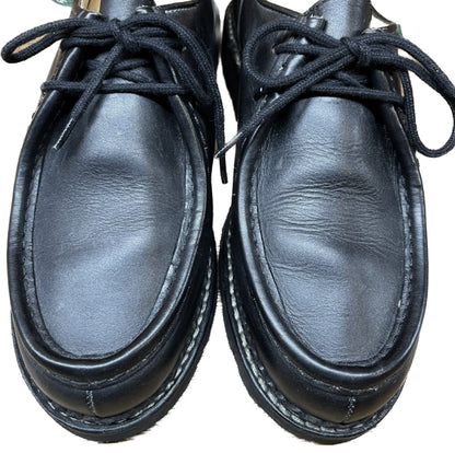 美品◆パラブーツ レザーシューズ ミカエル チロリアンシューズ 41.5 NOIR Paraboot