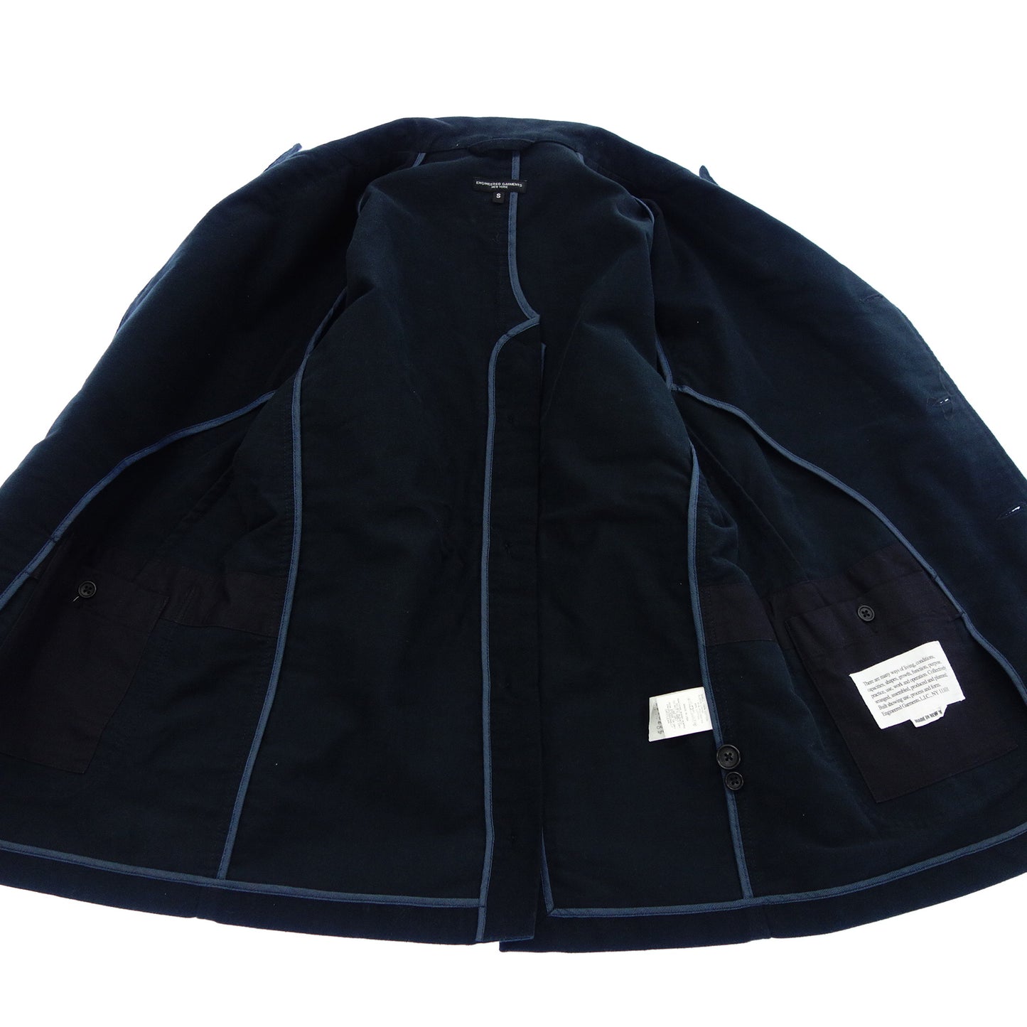 Engineered Garments 定制夹克 NB 夹克棉质男士海军蓝 S ENGINEERED GARMENTS [AFA13] [二手] 