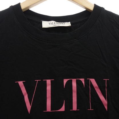 Valentino VLTN Logo T-shirt Cut and Sew 2019 Women's Black XS VALENTINO [AFB4] [Used] 