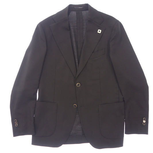 Very good condition ◆Lardini Tailored Jacket Single JK.936 46 Size Men's Black Domestic Genuine Product LARDINI [AFB24] 