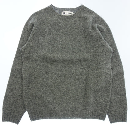 Used ◆ HARLEY OF SCOTLAND Knit Long Sleeve Crew Neck Shetland Gray Size 40 HARLEY OF SCOTLAND [AFB37] 