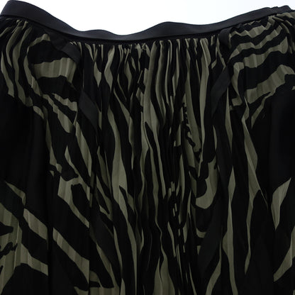 Good condition◆Sacai wrap skirt all over pattern 20-04918 size 2 ladies black sacai [AFB20] 