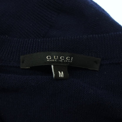 Gucci knit sweater 254707 Men's Navy M GUCCI [AFB49] [Used] 