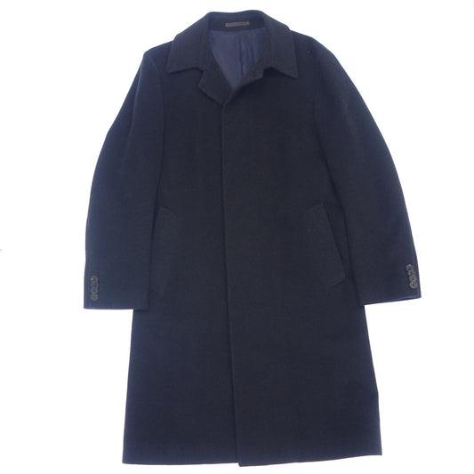 Good Condition◆Paul Smith Stainless Steel Collar Coat Angora Men's Black Size M Paul Smith [AFA21] 