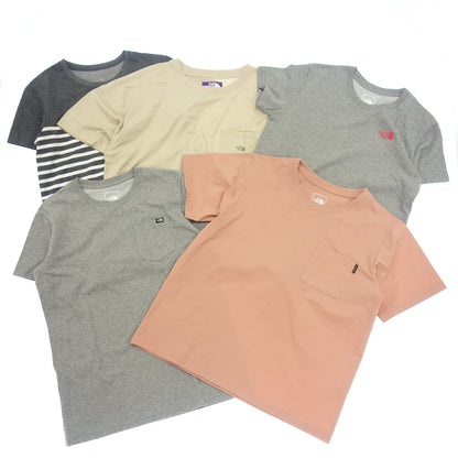 Very good condition ◆ [Set] The North Face Short Sleeve T-shirt 5 piece set Size ML WS THE NORTH FACE [AFA21] 