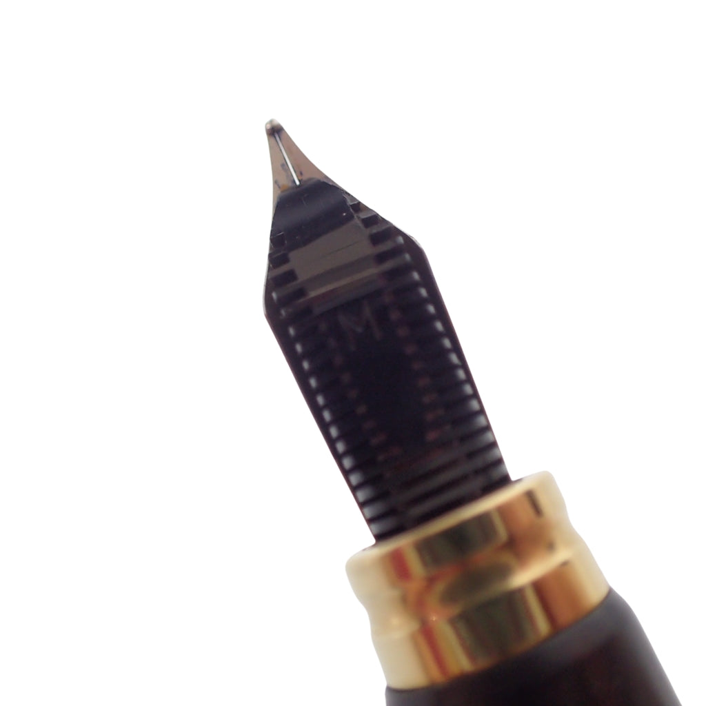 状况良好◆威迪文钢笔 Ideal 18K 笔尖 木质笔身 棕色 WATERMAN IDEAL [AFI18] 