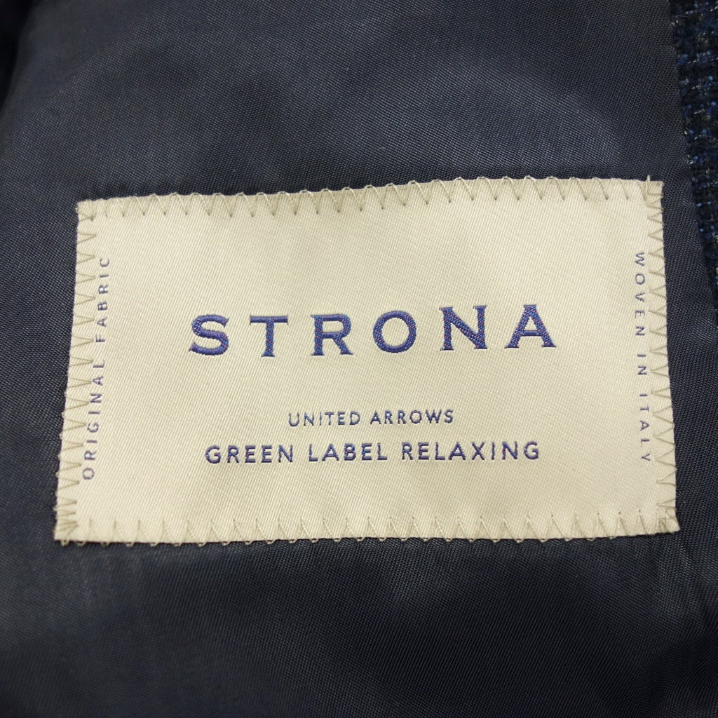 Good condition◆United Arrows Strona Tailored Jacket Single Wool Blend Men's 44 Navy UNITED ARROWS STRONA [AFB17] 