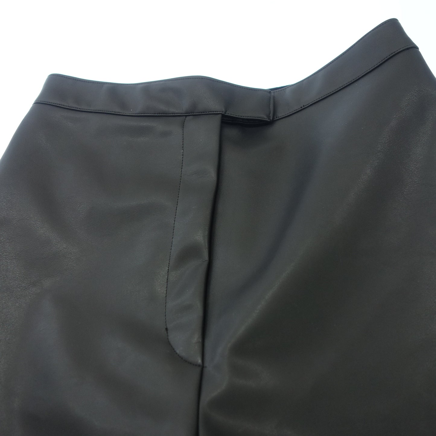 Very good condition ◆ Lautashi Pants Flare Faux Leather Women's Black 1 Lautashi [AFG1] 