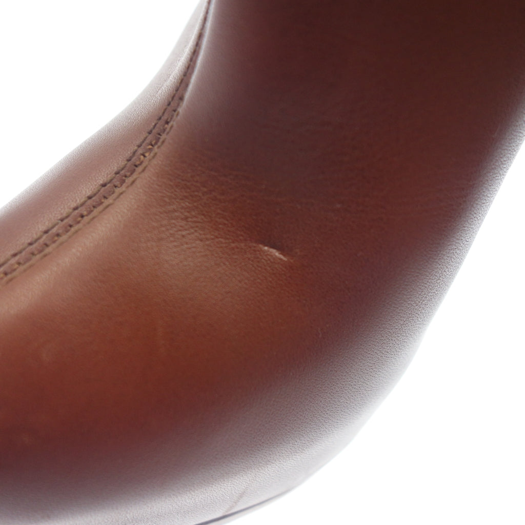 Very good condition ◆ Giuseppe Zanotti Leather Heel Pumps Boots Belt Women's Brown Size 35 Giuseppe Zanotti [AFC36] 