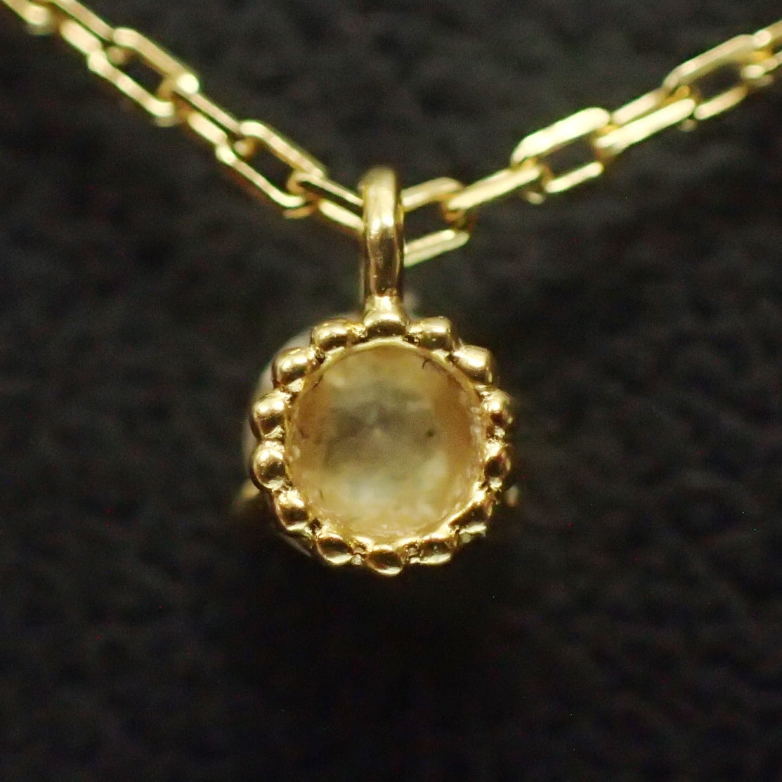 Good condition◆18K crushed 0.8g necklace gold [AFI13] 