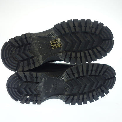 状况良好 ◆ 普拉达长靴工程师靴子系带女士黑色皮革尼龙尺寸 35.5 PRADA [AFC17] 