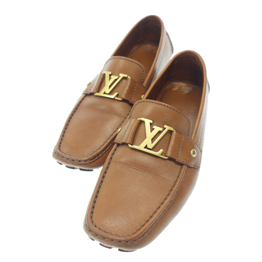 Used ◆Louis Vuitton Leather Loafer LV Hardware Gold Hardware FA0047 Men's Brown Size 10 LOUIS VUITTON [AFC22] 