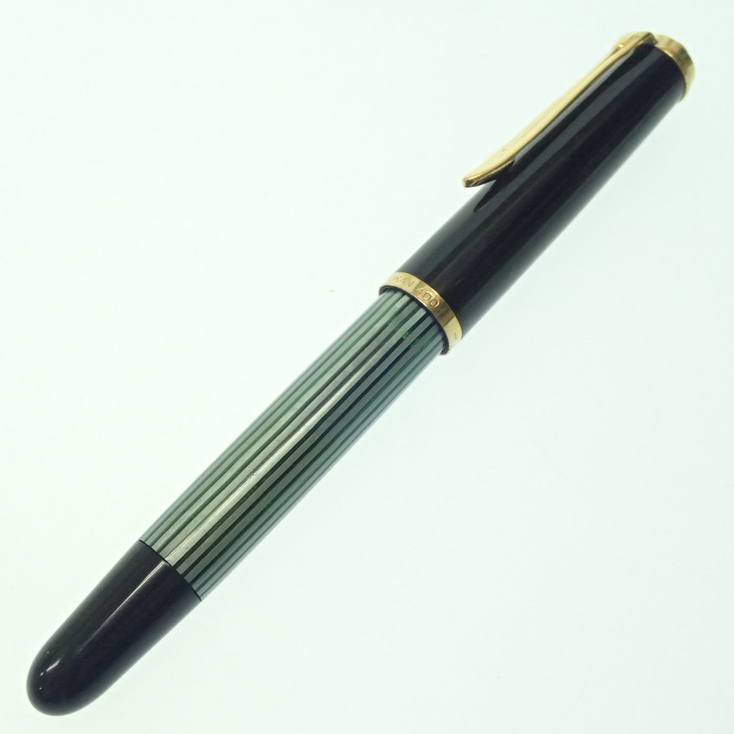 二手 Pelikan 钢笔 Souveran M400 笔尖 14K 绿色 x 黑色 x 金色 Pelikan [AFI3] 
