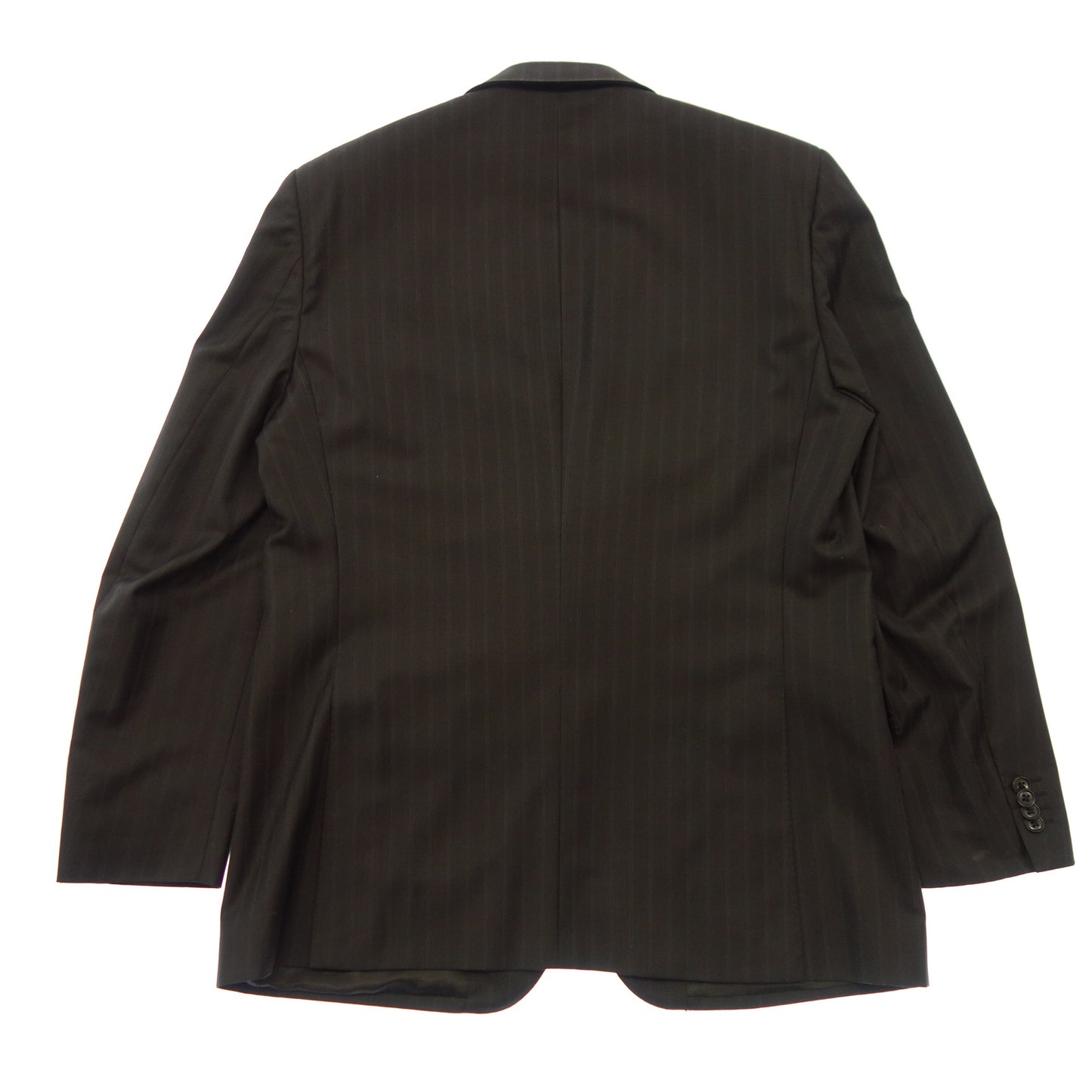 Good condition ◆ Edoardo Morini 2B jacket Zegna fabric striped men's black 54 EDOARDO MORINI [AFB28] 