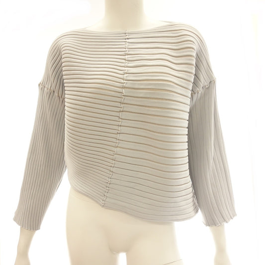 Good condition ◆ Pleats Please Issey Miyake Knit PP01KK751 Glitter Asymmetric Ladies Gray Size 3 PLEATS PLEASE ISSEY MIYAKE CHIRA CHIRA [AFB24] 