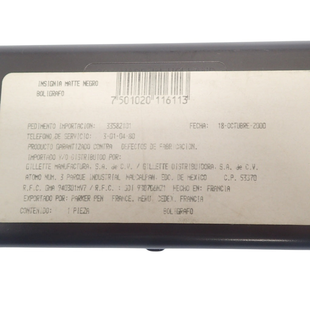 Used ◆Parker Ballpoint Pen Twist Type with Name Blue PARKER [AFI2] 