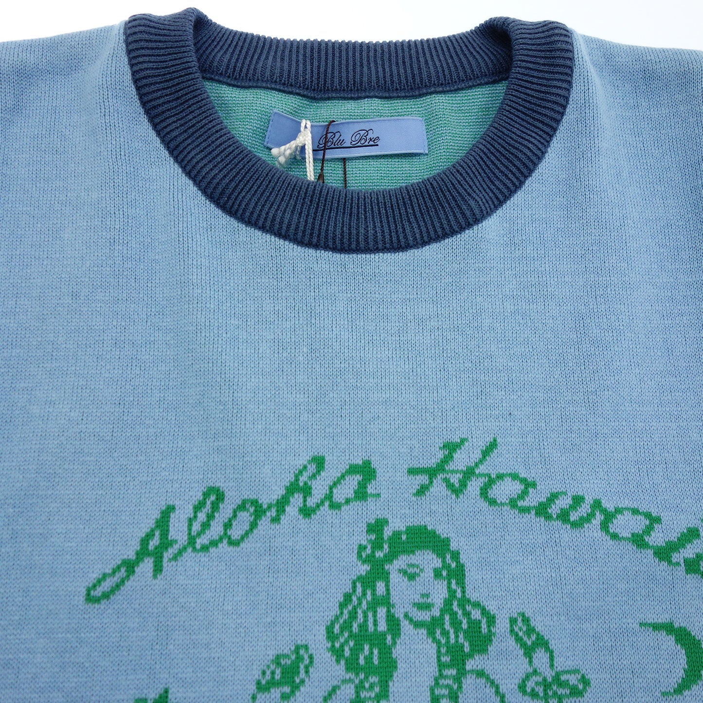 Brilla per il gusto Blu Bre knit T-shirt custom made hula girl men's blue 2 Brilla per il gusto [AFB16] [Used] 