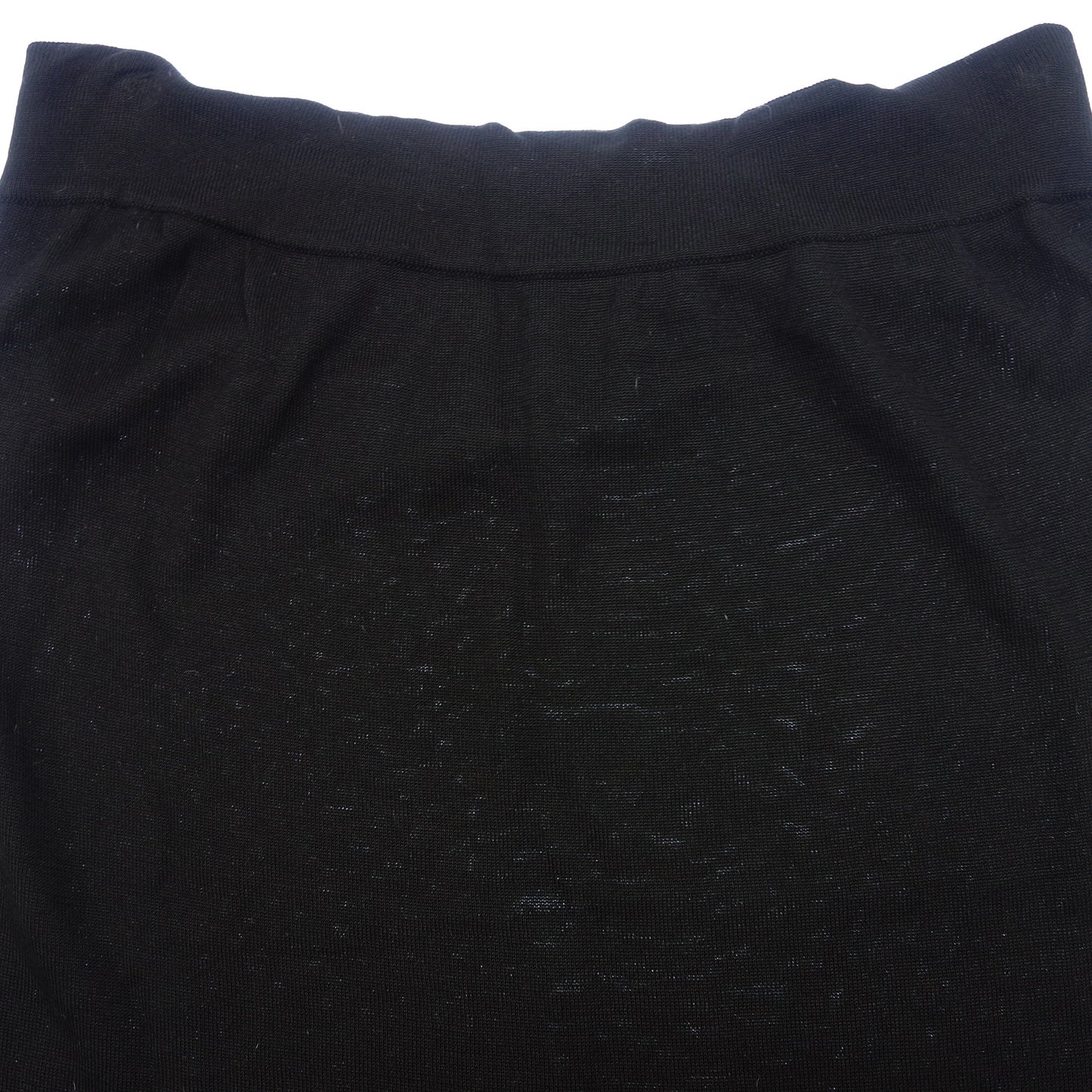 Hermes Knit Skirt Silk Women's Black 42 HERMES [AFB22] [Used] 