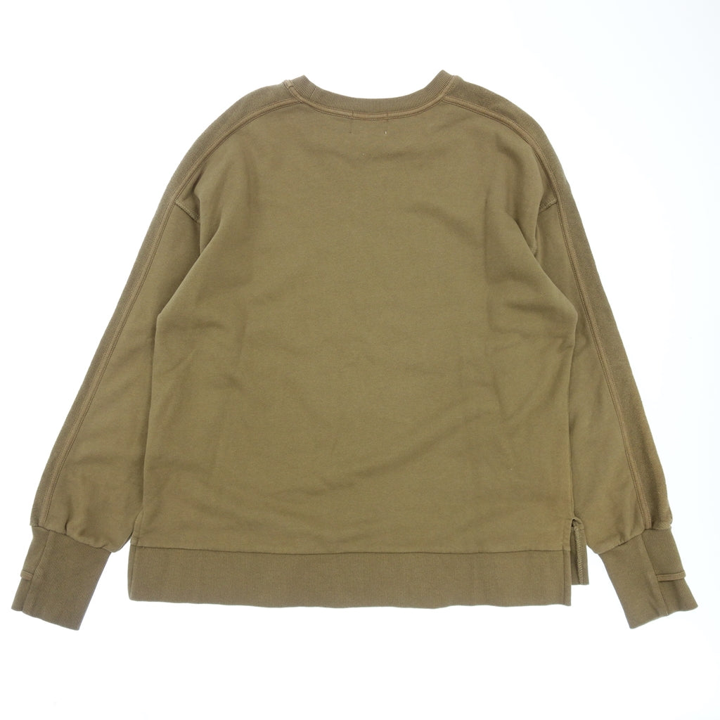 Good condition ◆ ANDSQUARE Sweatshirt Cotton Men's Khaki Size M ANDSQUARE [AFB44] 