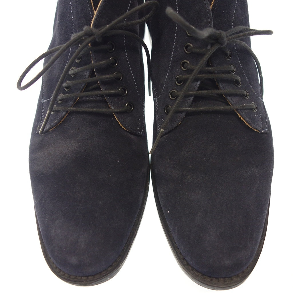 Good Condition ◆ Arrow Footwear Chukka Boots Suede Navy Made in England Men's Size 6.5 Arrow Footwear [AFD2] 