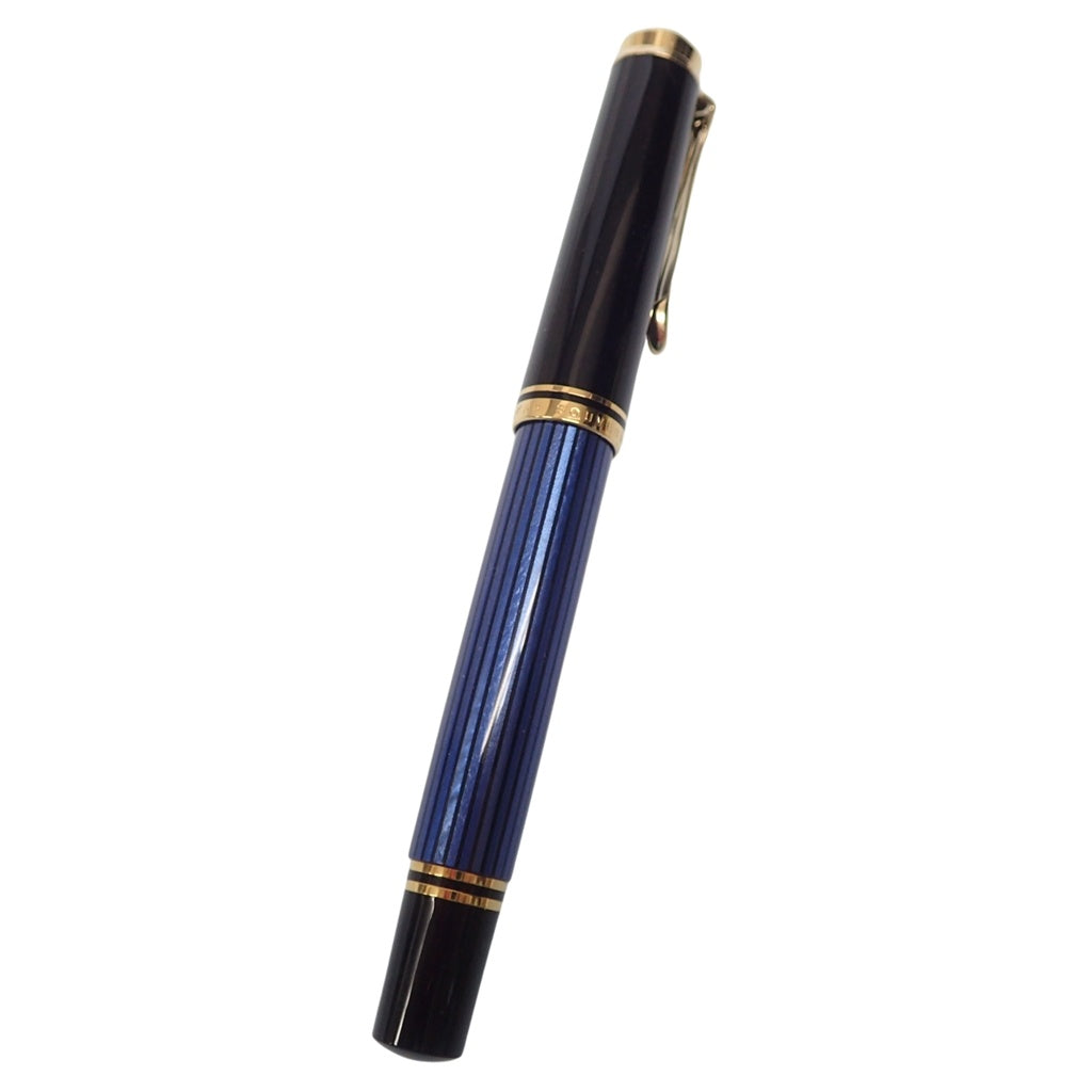 Very good condition ◆ Pelikan Fountain Pen Souveraine Blue Striped Nib 14C585 2023 Japan Shogei Institute Exhibition Grand Prize Commemoration PELIKAN [AFI8] 