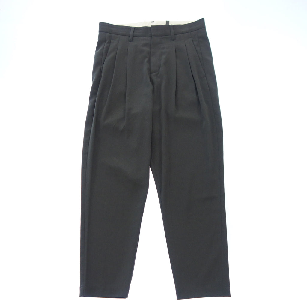 Very good condition◆Attachment slacks Solivia twill 2 tuck wide jodhpurs men's 1 gray ATTACHMENT [AFB6] 