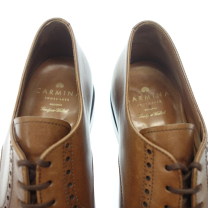 Good condition ◆ Carmina semi-brogue leather shoes 80331 Men's Brown Size 7.5 Sartore Camier with shoe tree CARMINA [AFC21] 