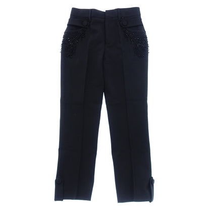 Very good condition◆Prada pants wool rayon 17AW ladies 38 black PRADA [AFB39] 