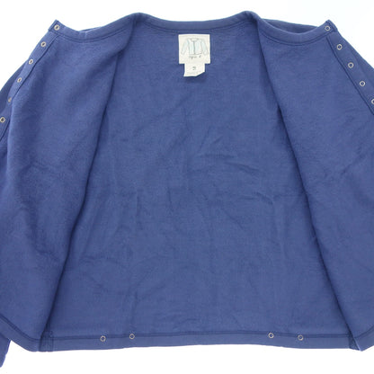 Good condition ◆ Agnes b. Cardigan Pression Brushed lining Blue Size 2 Women's agnes b. [AFB17] 