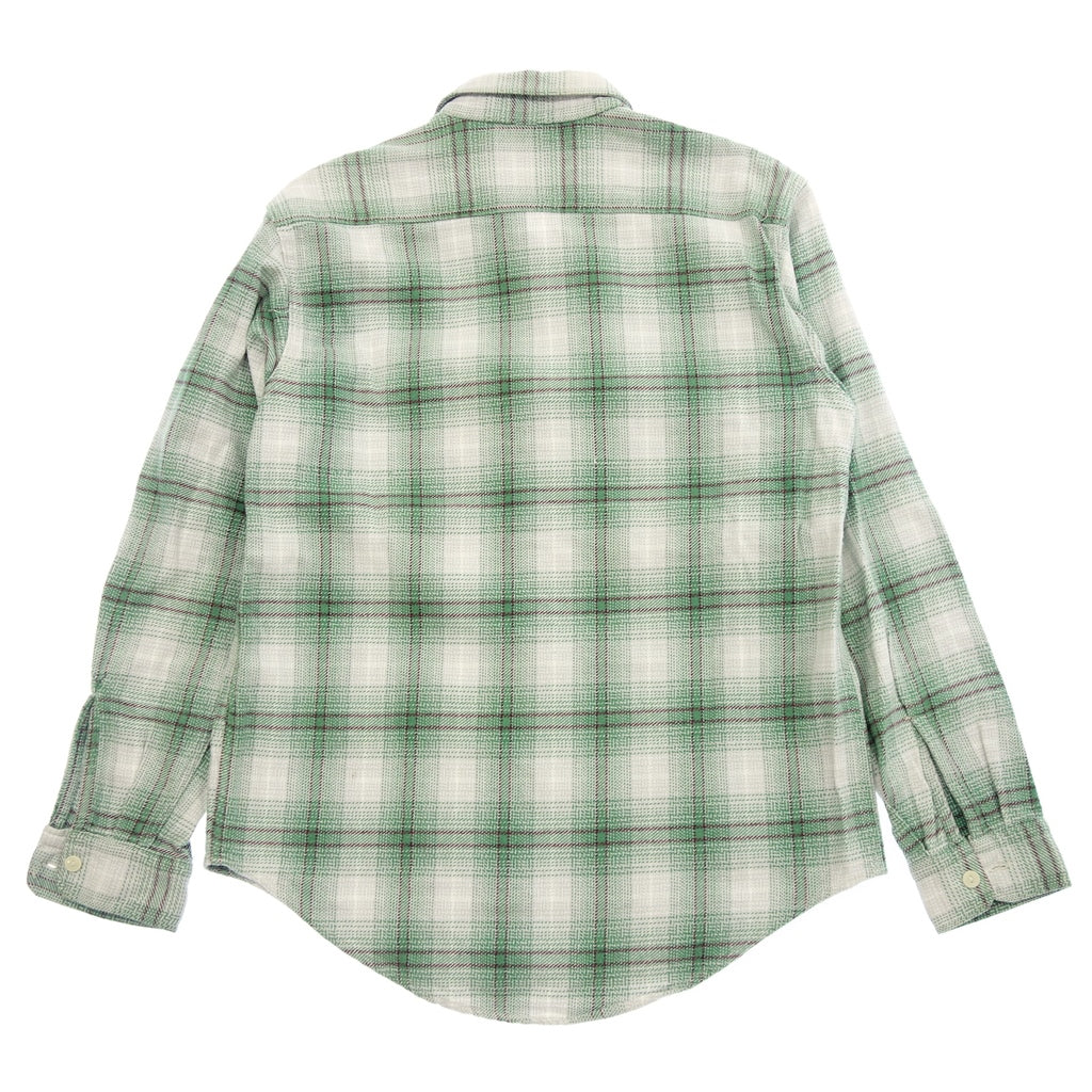 Used ◆Sugar Cane flannel shirt men's green SUGAR CANE [AFB11] 