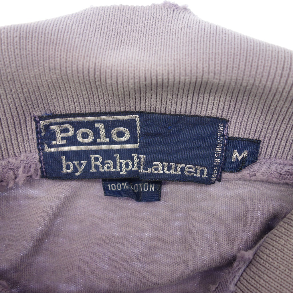 中古◆ポロ ラルフローレン ポロシャツ コットン100% メンズ パープル Mサイズ POLO RALPHLAUREN【AFB40】