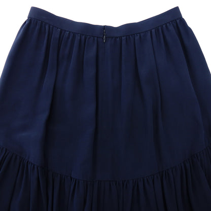 Tory Burch Silk Skirt Women's 0 Navy TORY BURCH [AFB4] [Used] 