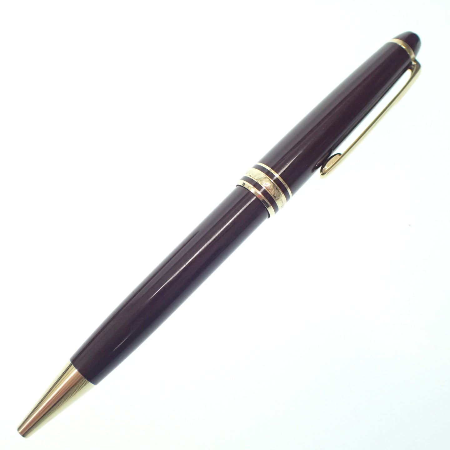 Good condition ◆ Montblanc Ballpoint Pen Meisterstuck Brown x Gold GP x Resin MONTBLANC [AFI2] 