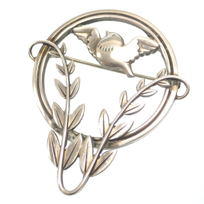 Used ◆Georg Jensen Brooch Bird Motif SV925 Silver GEORG JENSEN [AFI8] 