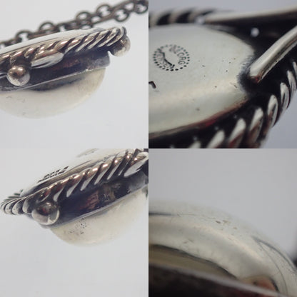 Good condition ◆ Georg Jensen 1995 ear pendant necklace SV925 Silver with box GEORG JENSEN [AFI15] 