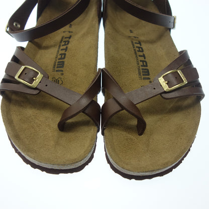 極美品◆タタミ ビルケンシュトック サンダル モルジブ メンズ 42 茶系 TATAMI BIRKENSTOCK Maldive【AFC52】