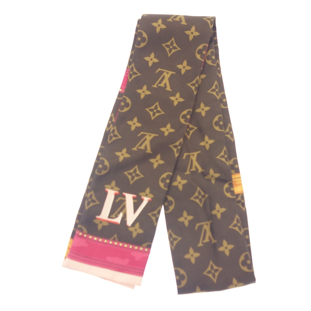 極美品◆ルイヴィトン スカーフ CC0138 M70746 ブラウン系 LOUIS VUITTON【AFI8】