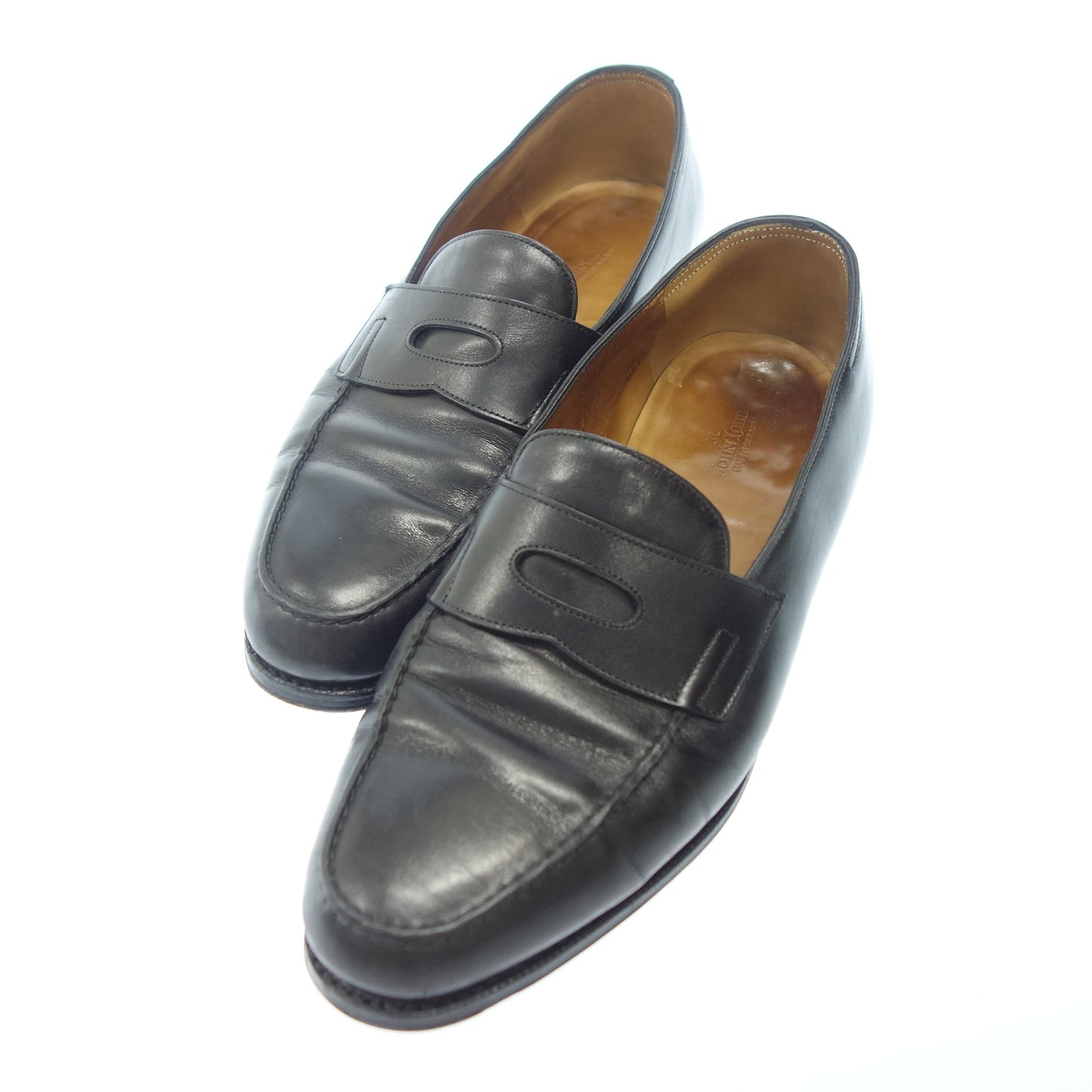 ジョンロブ コインローファー ロペス メンズ ブラック 8E JOHN LOBB【AFC23】【中古】