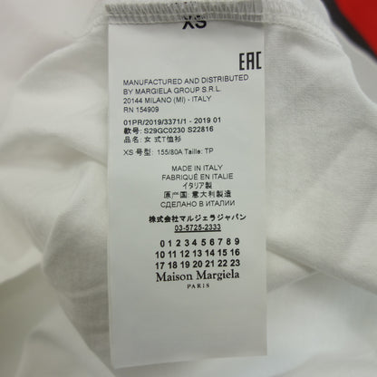 Maison Margiela 印花 T 恤 S29GC0230 XS 女式 白色 Maison Margiela [AFB38] [二手] 