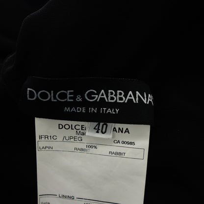 Good condition◆Dolce &amp; Gabbana Jacket Rabbit Fur Black Size 40 Dolce &amp; Gabbana [AFF24] 